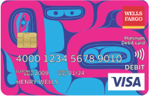 Wells Fargo Visa card 3 with unique design by Crystal Worl
