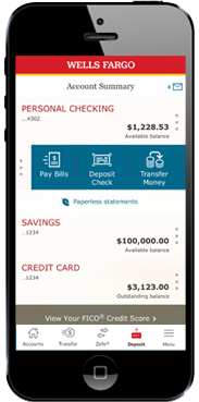 wells fargo online mobile banking