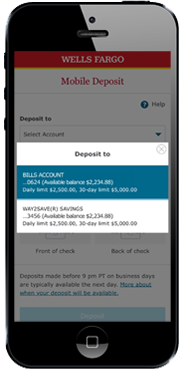 Mobile Deposit Remote Deposit Deposit By Phone Wells Fargo