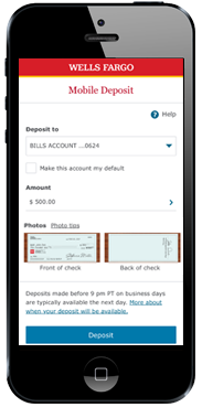 Mobile Deposit Remote Deposit Deposit By Phone Wells Fargo