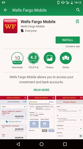 download wells fargo app