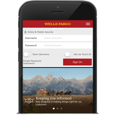 wells fargo online mobile banking