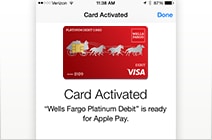 Apple Pay Wells Fargo ATM Card