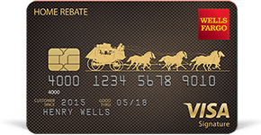 Wells Fargo Home Rebate Visa Signature Card details